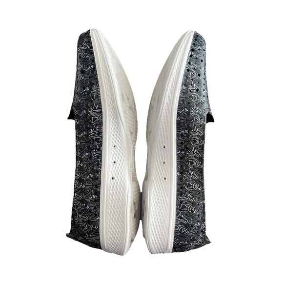 Skechers Women Water Slip Ons H2GO Black/Gray Print Flutter Water Shoes Sz 8 EUC - Picture 4 of 6
